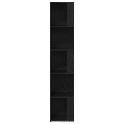 Corner Shelves 33 x 33 x 164.5 cm Engineered Wood Black Oak