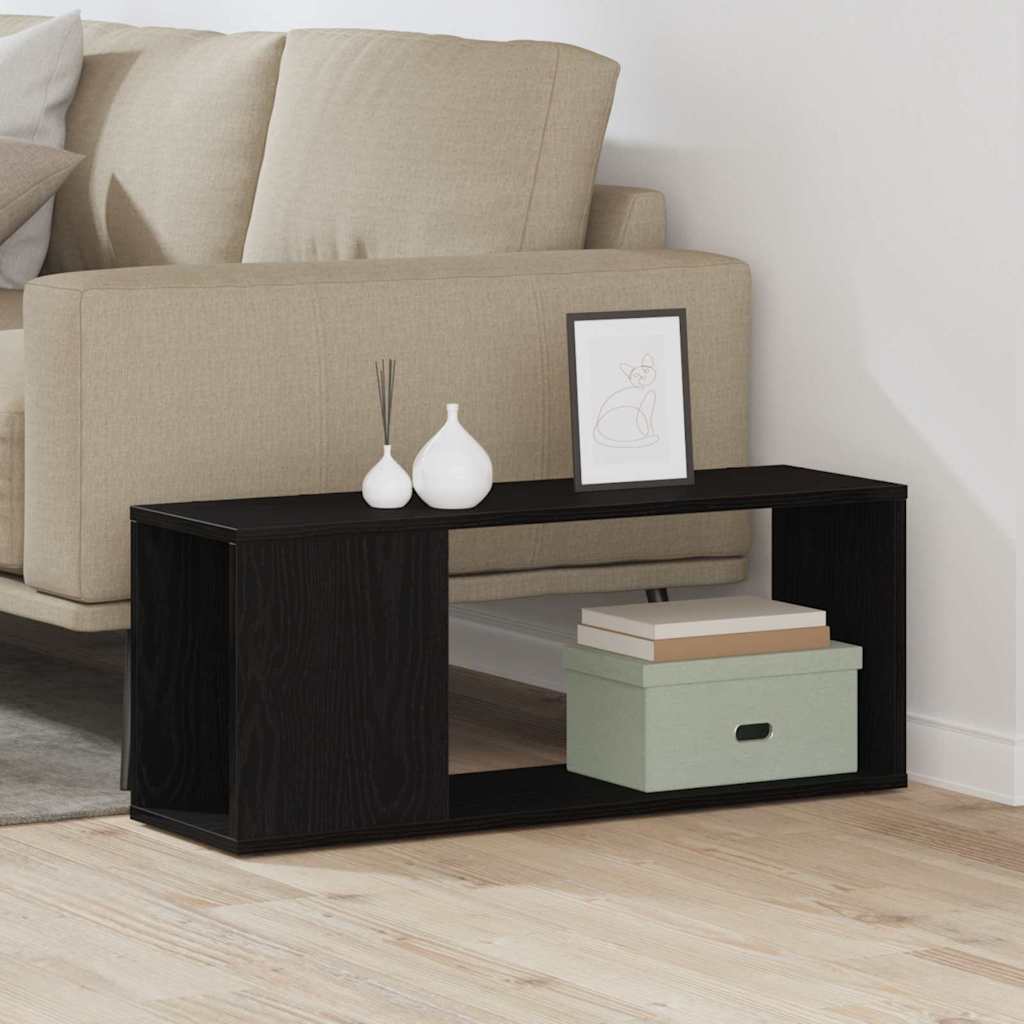 TV Cabinet Set Black Oak 80 x 24 x 32 cm Engineered Wood