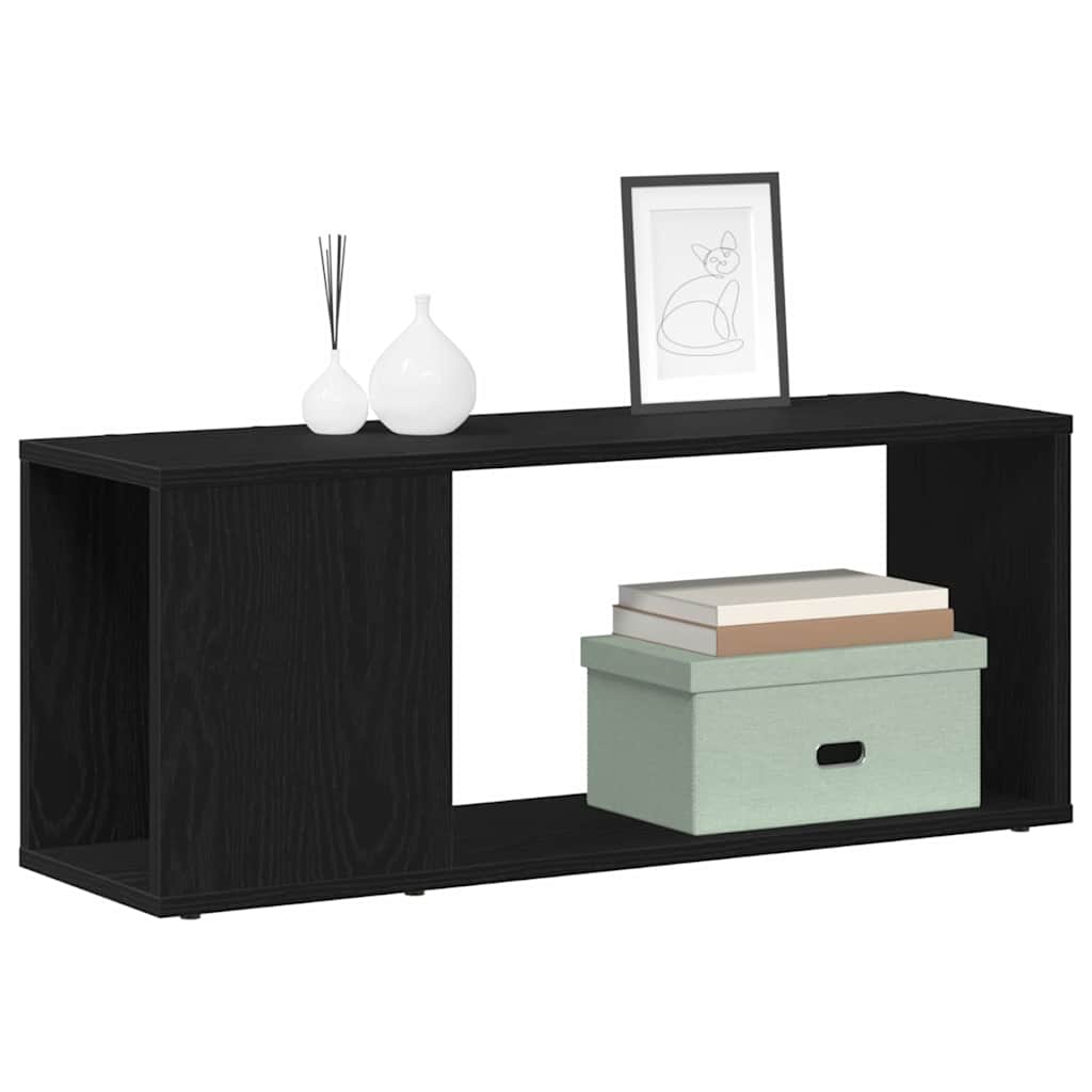 TV Cabinet Set Black Oak 80 x 24 x 32 cm Engineered Wood