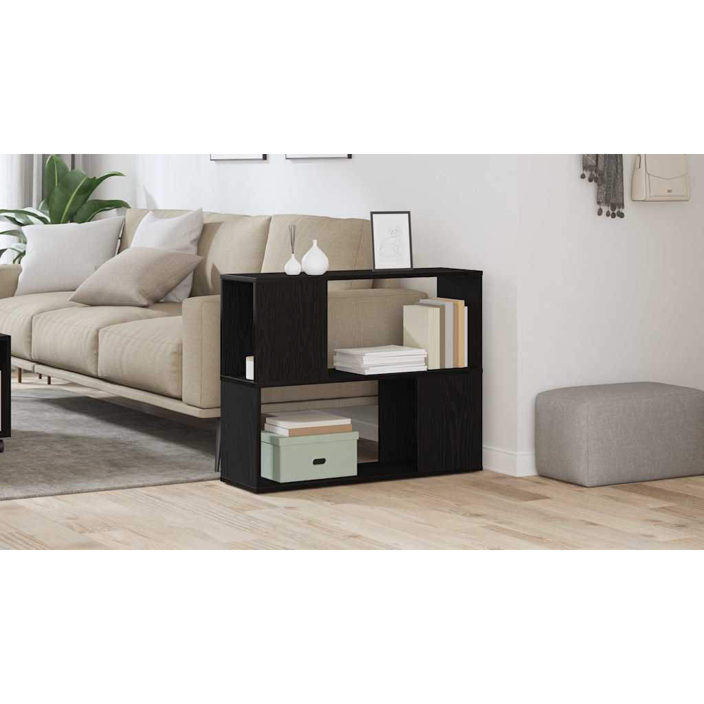 TV Cabinet Set Black Oak 80 x 24 x 63 cm Engineered Wood