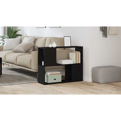 TV Cabinet Set Black Oak 80 x 24 x 63 cm Engineered Wood