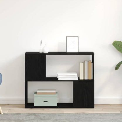 TV Cabinet Set 80 x 24 x 63 cm Black Oak Engineered Wood