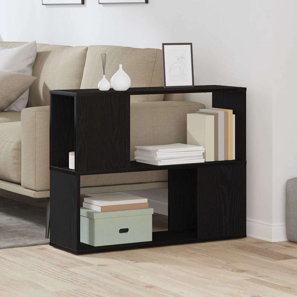 TV Cabinet Set 80 x 24 x 63 cm Black Oak Engineered Wood