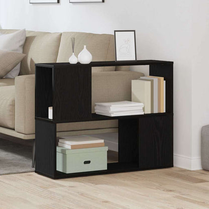TV Cabinet Set 80 x 24 x 63 cm Black Oak Engineered Wood