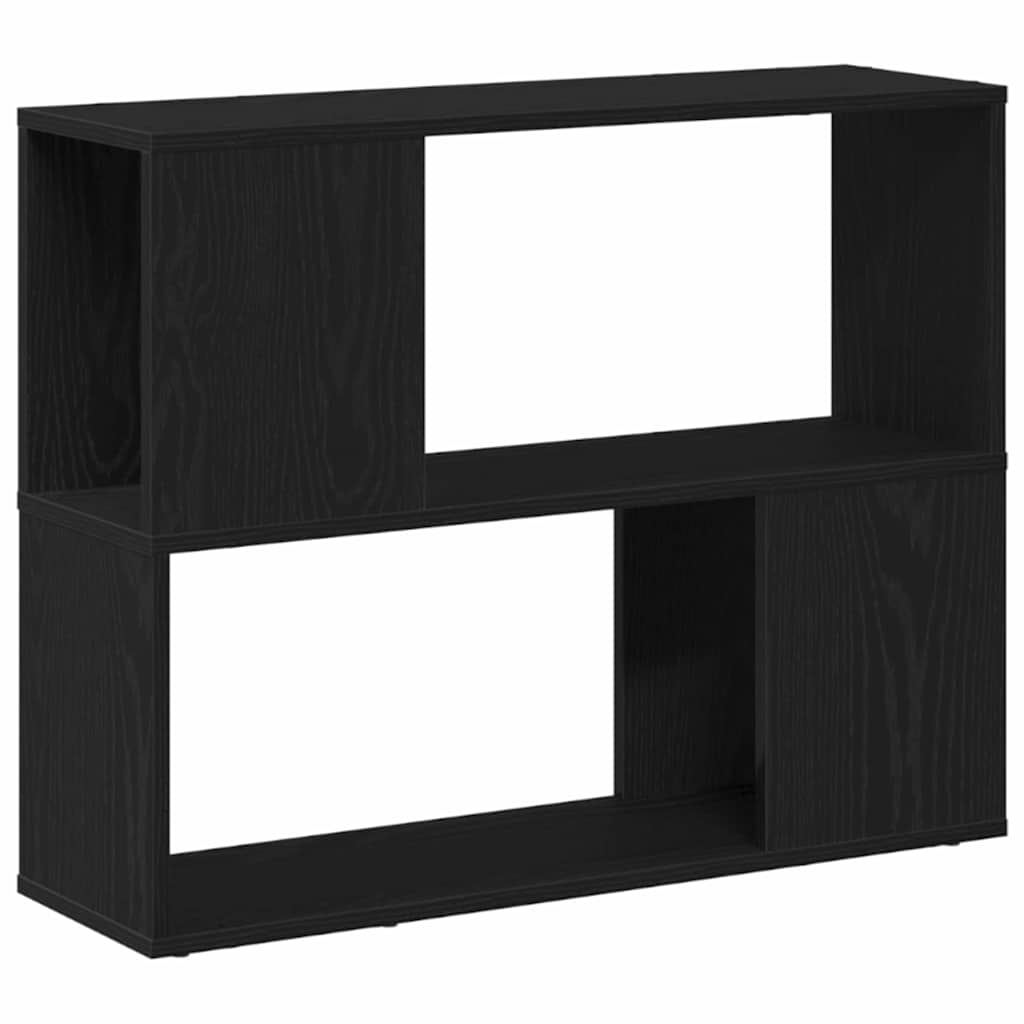 TV Cabinet Set 80 x 24 x 63 cm Black Oak Engineered Wood