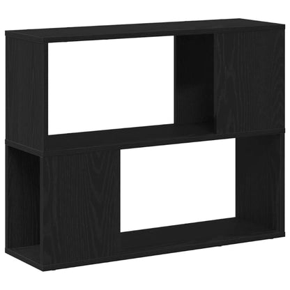 TV Cabinet Set 80 x 24 x 63 cm Black Oak Engineered Wood