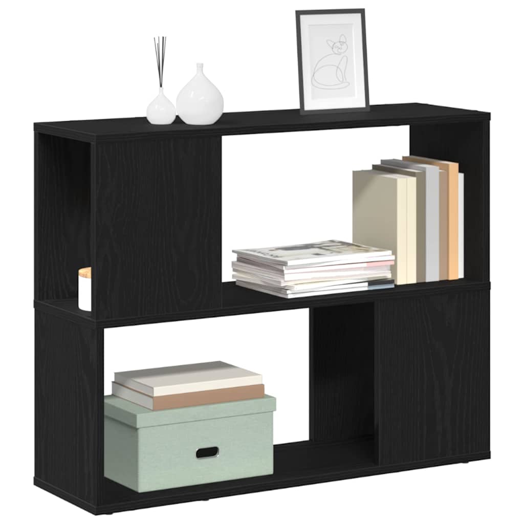 TV Cabinet Set 80 x 24 x 63 cm Black Oak Engineered Wood