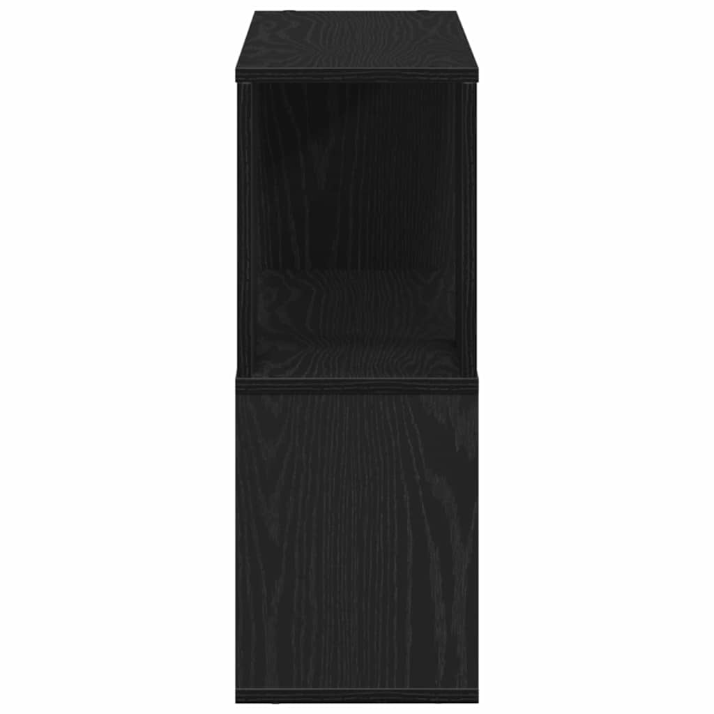 TV Cabinet Set 80 x 24 x 63 cm Black Oak Engineered Wood