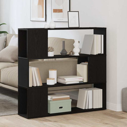 TV Cabinet Set 100 x 24 x 94 cm Black Oak Engineered Wood