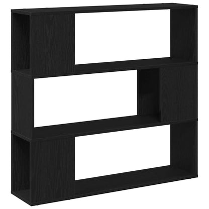 TV Cabinet Set 100 x 24 x 94 cm Black Oak Engineered Wood