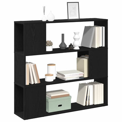 TV Cabinet Set 100 x 24 x 94 cm Black Oak Engineered Wood