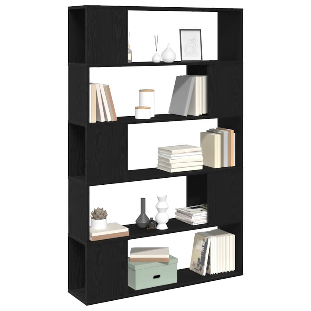 TV Cabinet Set 100 x 24 x 155 cm Black Oak Engineered Wood
