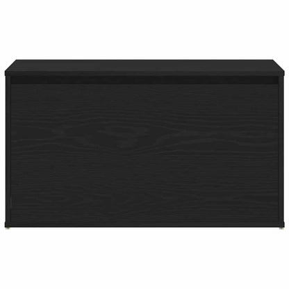 Hall Bench Black Oak 80 x 40 x 45 cm Engineered Wood