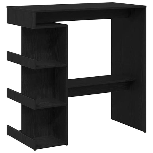 Bar Table 100 x 48 x 101.5 cm Engineered Wood Black Oak