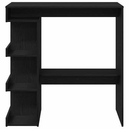 Bar Table Black Oak 100 x 48 x 101.5 cm Engineered Wood