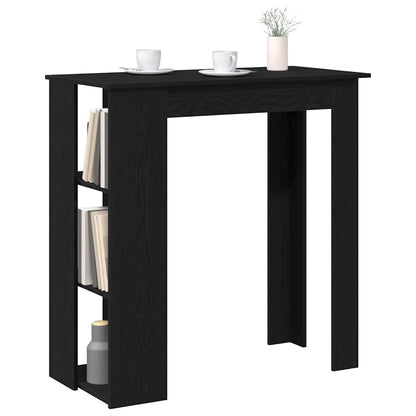 Bar Table Black Oak 102 x 50 x 103.5 cm Engineered Wood