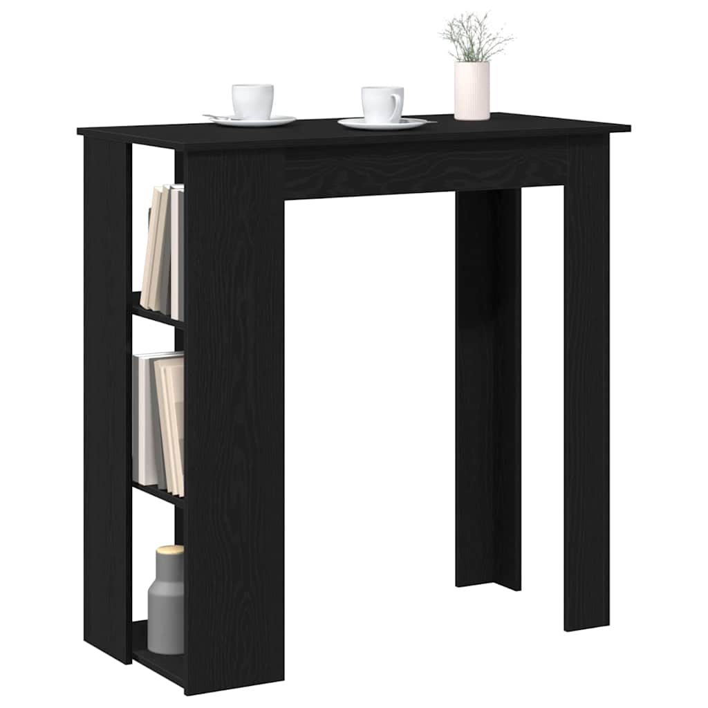 Bar Table 102 x 50 x 103.5 cm Engineered Wood Black Oak