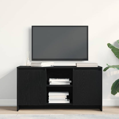 TV Cabinet 102 x 37.5 x 52.5 cm Black Oak Engineered Wood