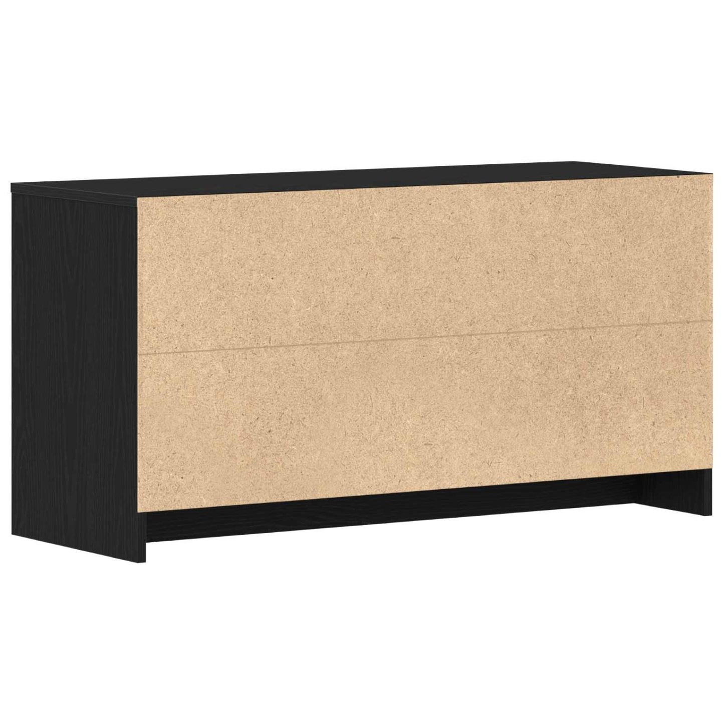 TV Cabinet 102 x 37.5 x 52.5 cm Black Oak Engineered Wood