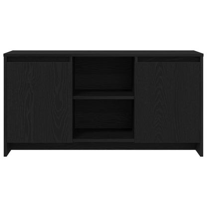 TV Cabinet 102 x 37.5 x 52.5 cm Black Oak Engineered Wood