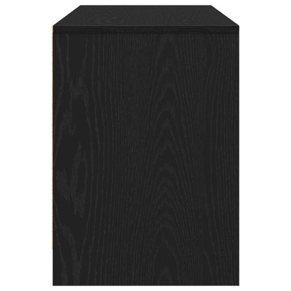 TV Cabinet 102 x 37.5 x 52.5 cm Black Oak Engineered Wood
