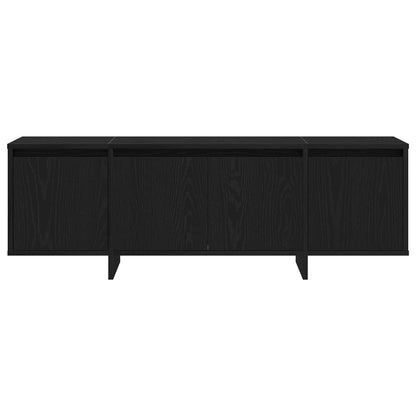 TV Cabinet Black Oak 120 x 30 x 40.5 cm Engineered Wood