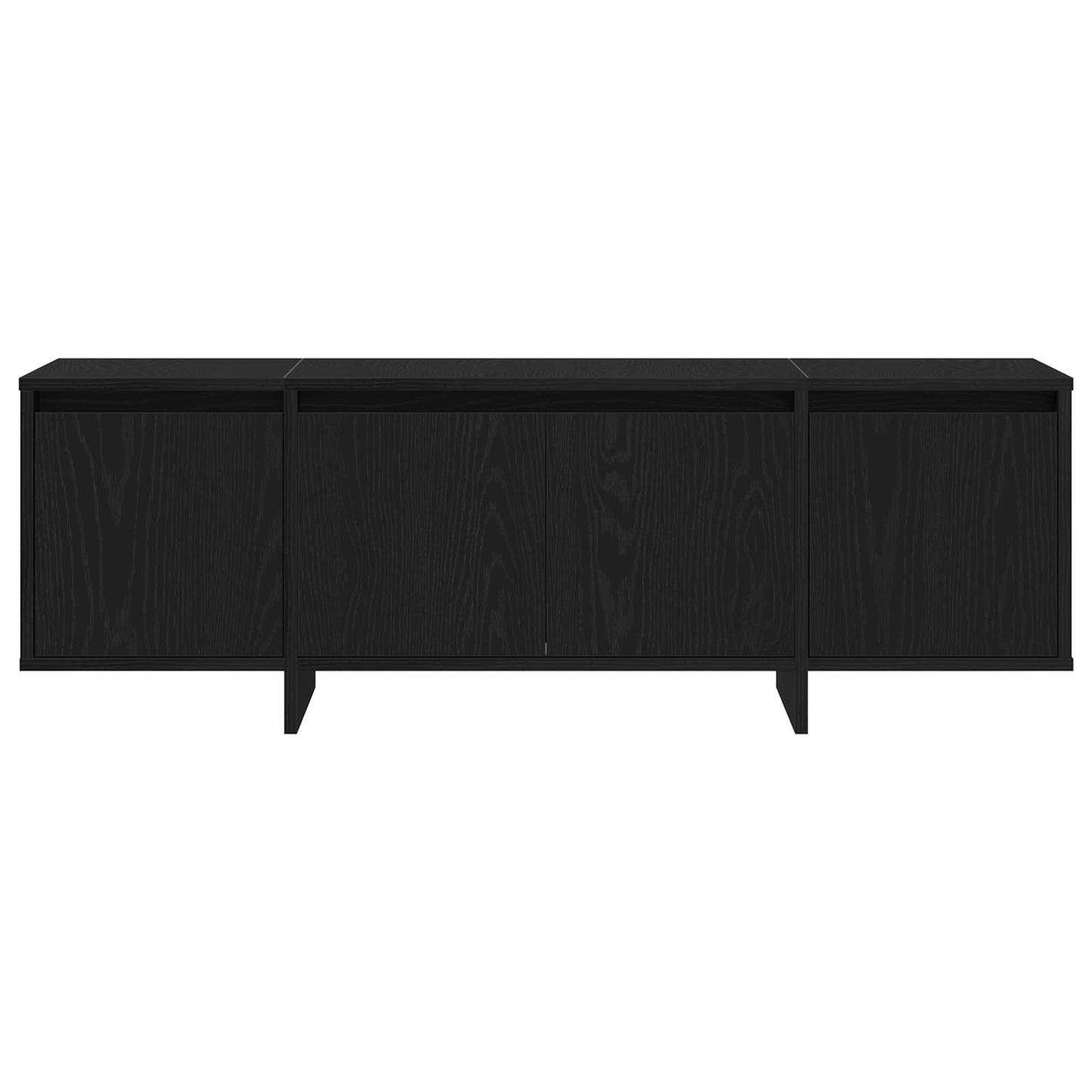 TV Cabinet Black Oak 120 x 30 x 40.5 cm Engineered Wood