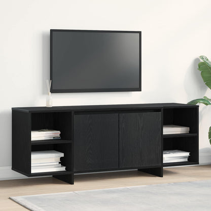 TV Cabinet 130 x 35 x 50 cm Black Oak Engineered Wood