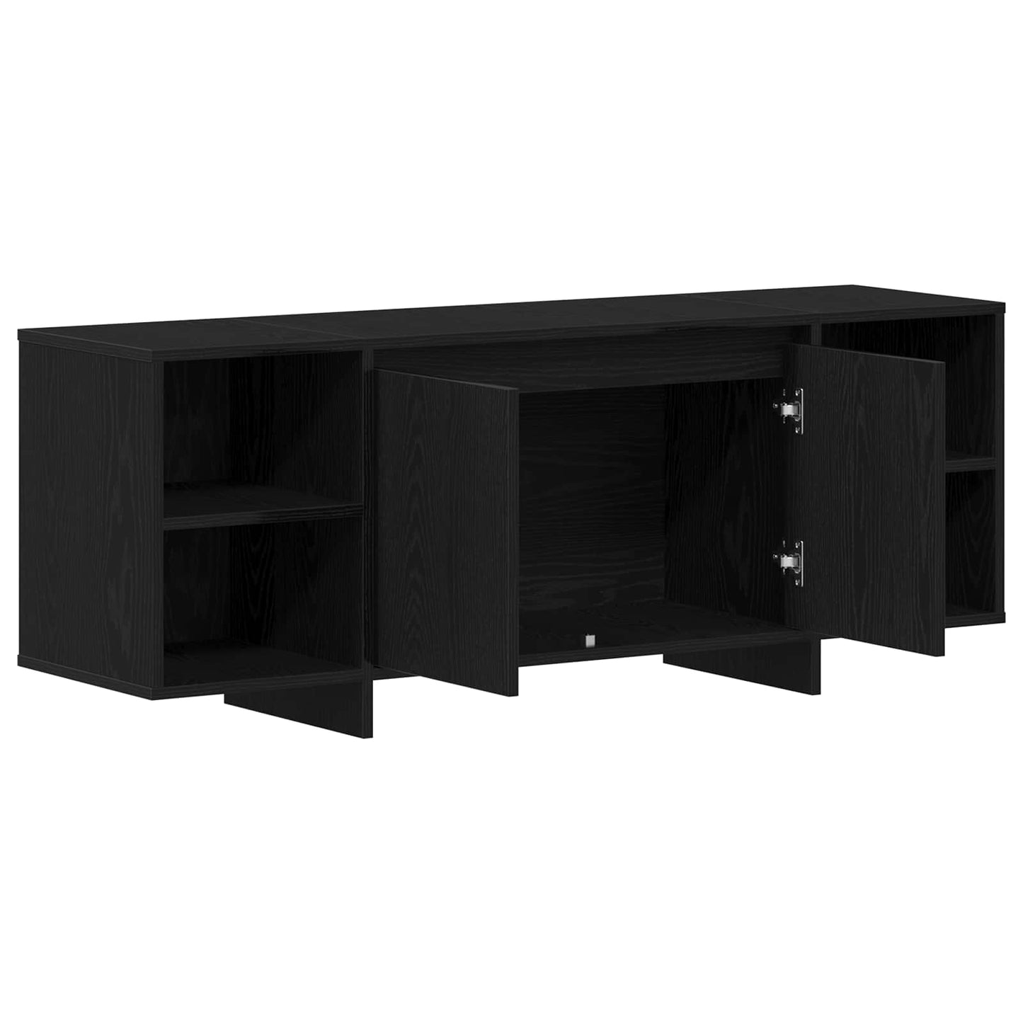TV Cabinet 130 x 35 x 50 cm Black Oak Engineered Wood