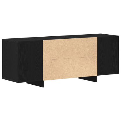 TV Cabinet 130 x 35 x 50 cm Black Oak Engineered Wood