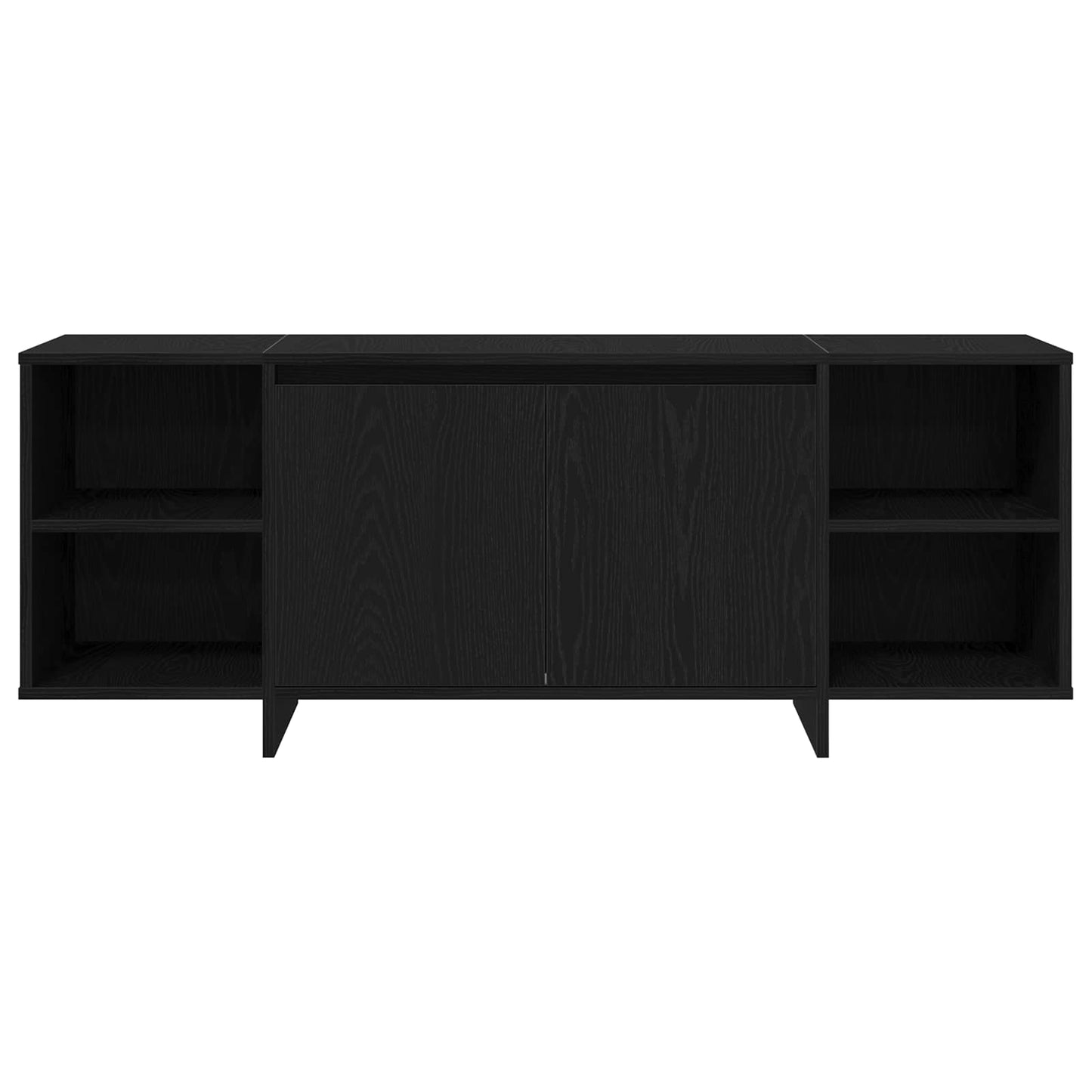 TV Cabinet 130 x 35 x 50 cm Black Oak Engineered Wood