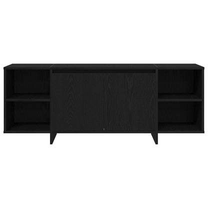 TV Cabinet 130 x 35 x 50 cm Black Oak Engineered Wood