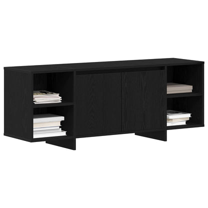 TV Cabinet 130 x 35 x 50 cm Black Oak Engineered Wood