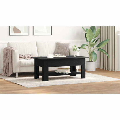 Coffee Table Black Oak 102 x 55 x 42 cm Engineered Wood