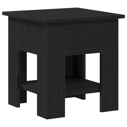 Coffee Table Black Oak 40 x 40 x 42 cm Engineered Wood