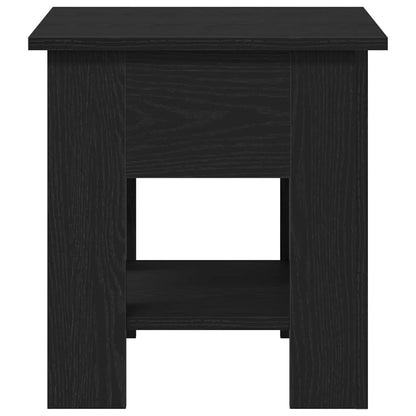 Coffee Table Black Oak 40 x 40 x 42 cm Engineered Wood