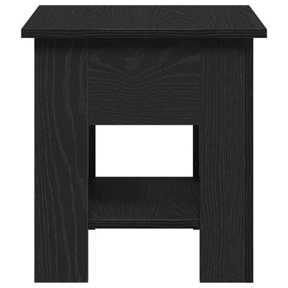 Coffee Table Black Oak 40 x 40 x 42 cm Engineered Wood