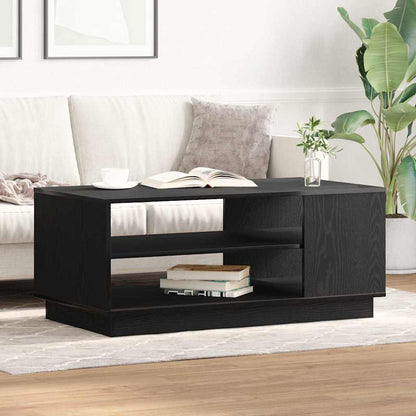 Coffee Table Black Oak 102 x 55 x 43 cm Engineered Wood