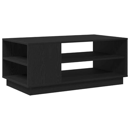 Coffee Table Black Oak 102 x 55 x 43 cm Engineered Wood