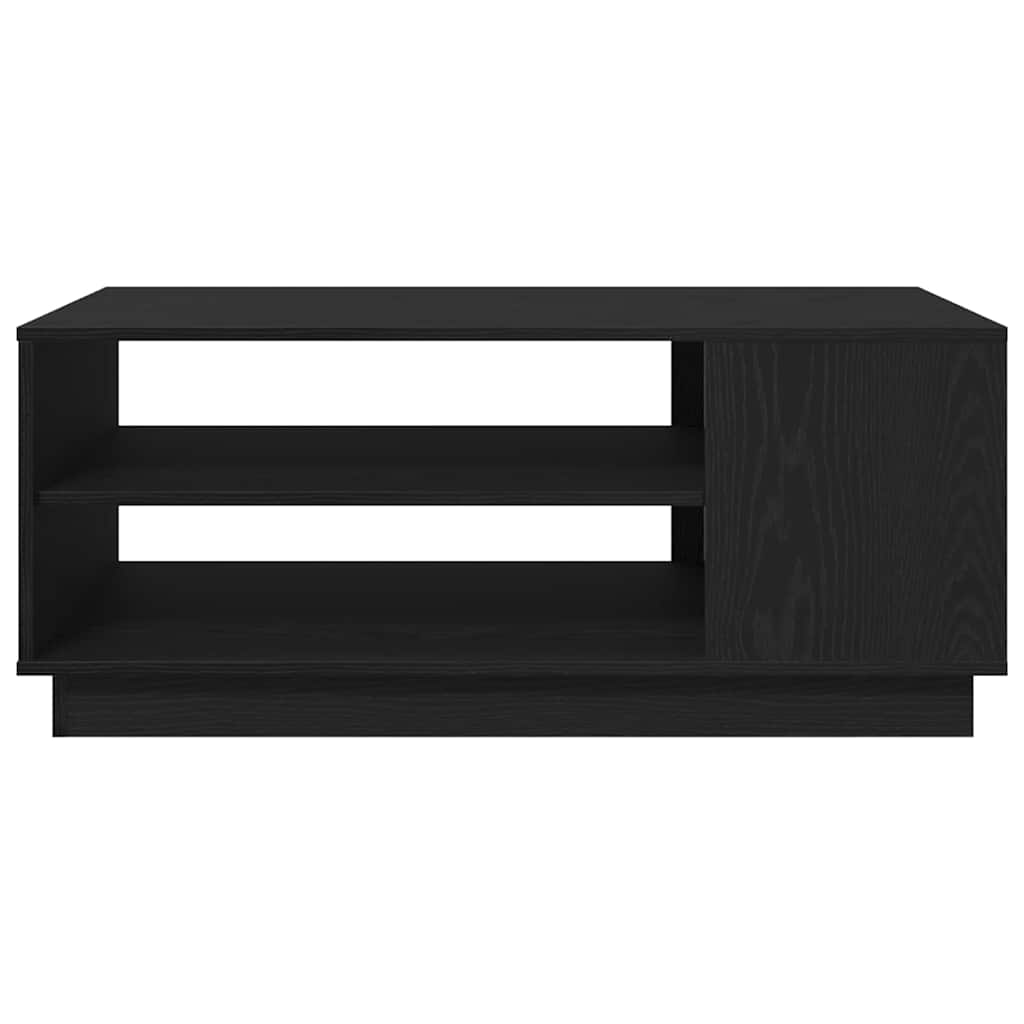 Coffee Table Black Oak 102 x 55 x 43 cm Engineered Wood