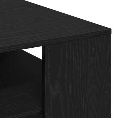 Coffee Table Black Oak 55 x 55 x 42 cm Engineered Wood
