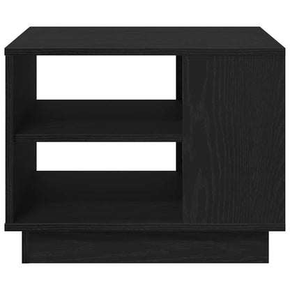 Coffee Table Black Oak 55 x 55 x 42 cm Engineered Wood