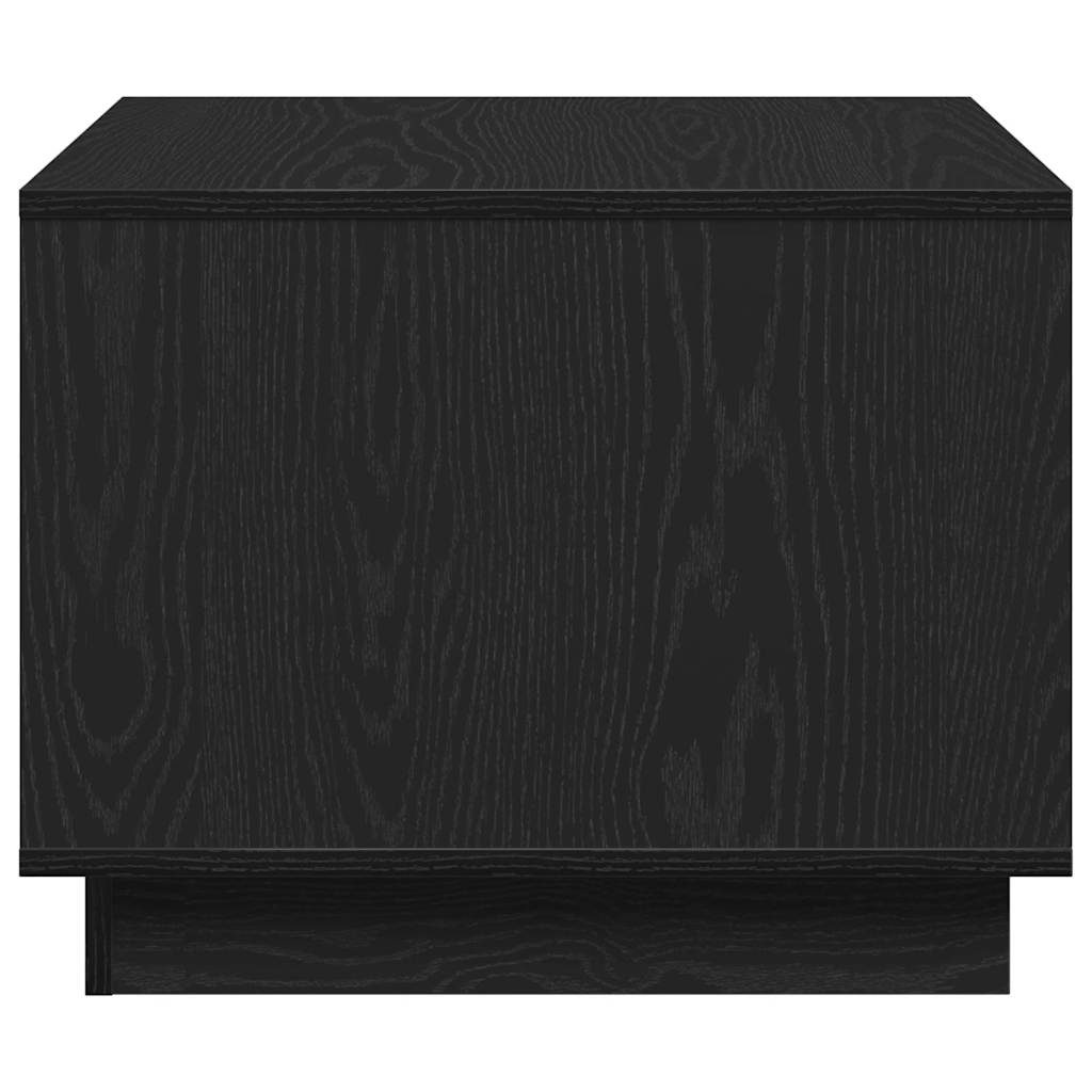 Coffee Table Black Oak 55 x 55 x 42 cm Engineered Wood