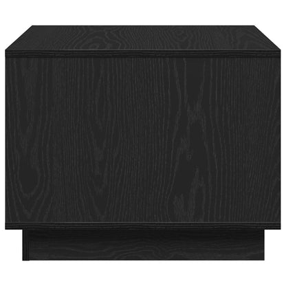 Coffee Table Black Oak 55 x 55 x 42 cm Engineered Wood