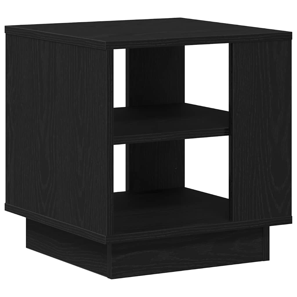Coffee Table Black Oak 40 x 40 x 43 cm Engineered Wood