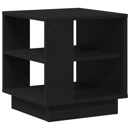 Coffee Table Black Oak 40 x 40 x 43 cm Engineered Wood