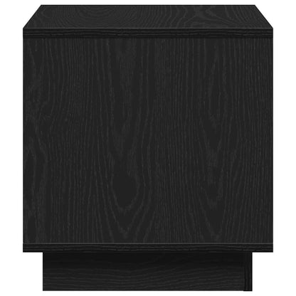 Coffee Table Black Oak 40 x 40 x 43 cm Engineered Wood