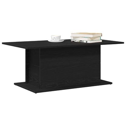 Coffee Table Black Oak 102 x 55.5 x 40 cm Engineered Wood