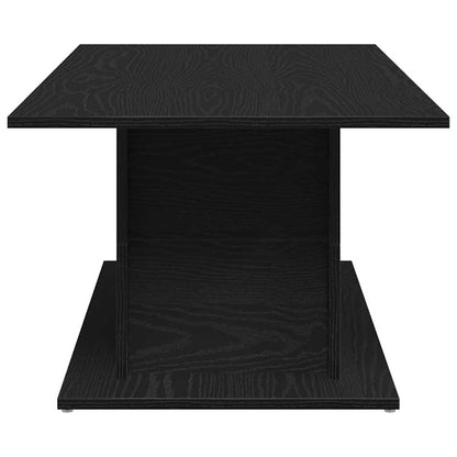 Coffee Table Black Oak 102 x 55.5 x 40 cm Engineered Wood