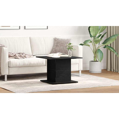 Coffee Table Black Oak 55.5 x 55.5 x 40 cm Engineered Wood
